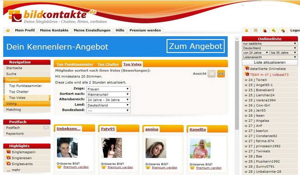 Bildkontakte Test